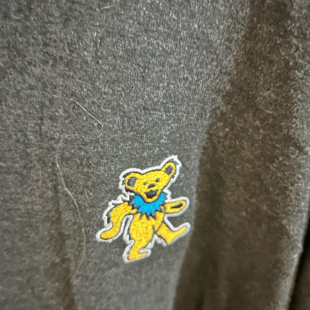Grateful Dead Gray T-Shirt with Dancing Bear - Picture 2 of 4